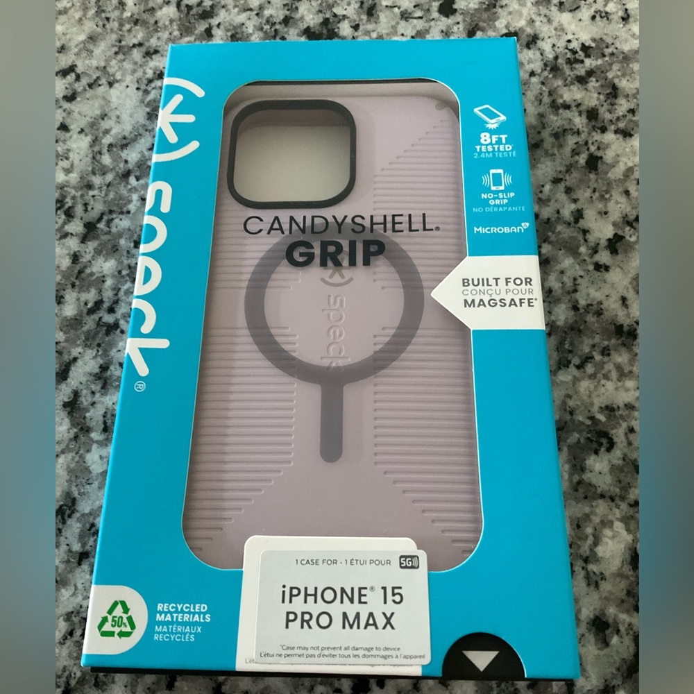 Speck CandyShell Grip Case for iPhone 15 Pro Max - Light Purple